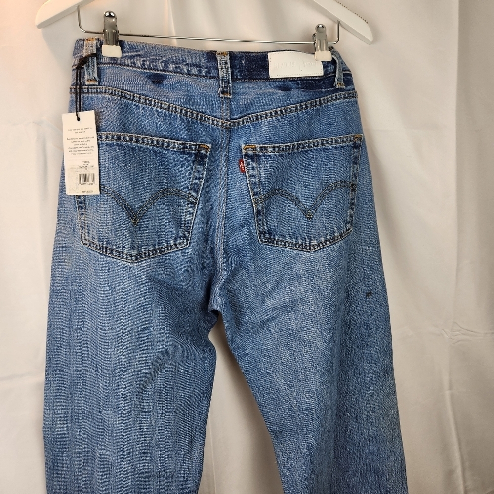 Re/done x Levi's high rise loose jeans size 28 BNWT - Picture 9 of 16